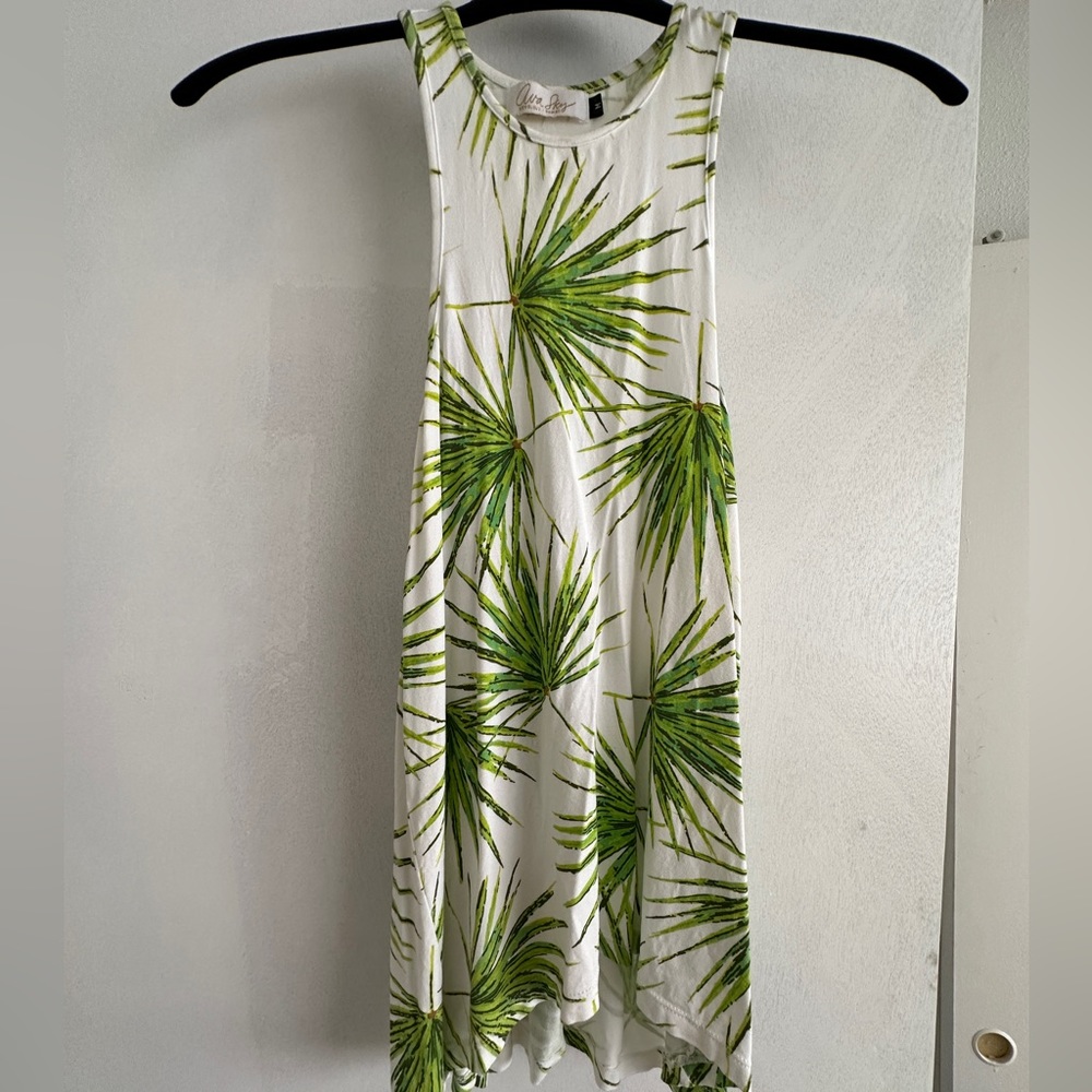 Ava Sky palms tank top, Size M